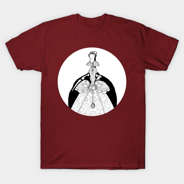 The Dead Queen Detectives - Queen Mary i T-Shirt by Bevis Musson